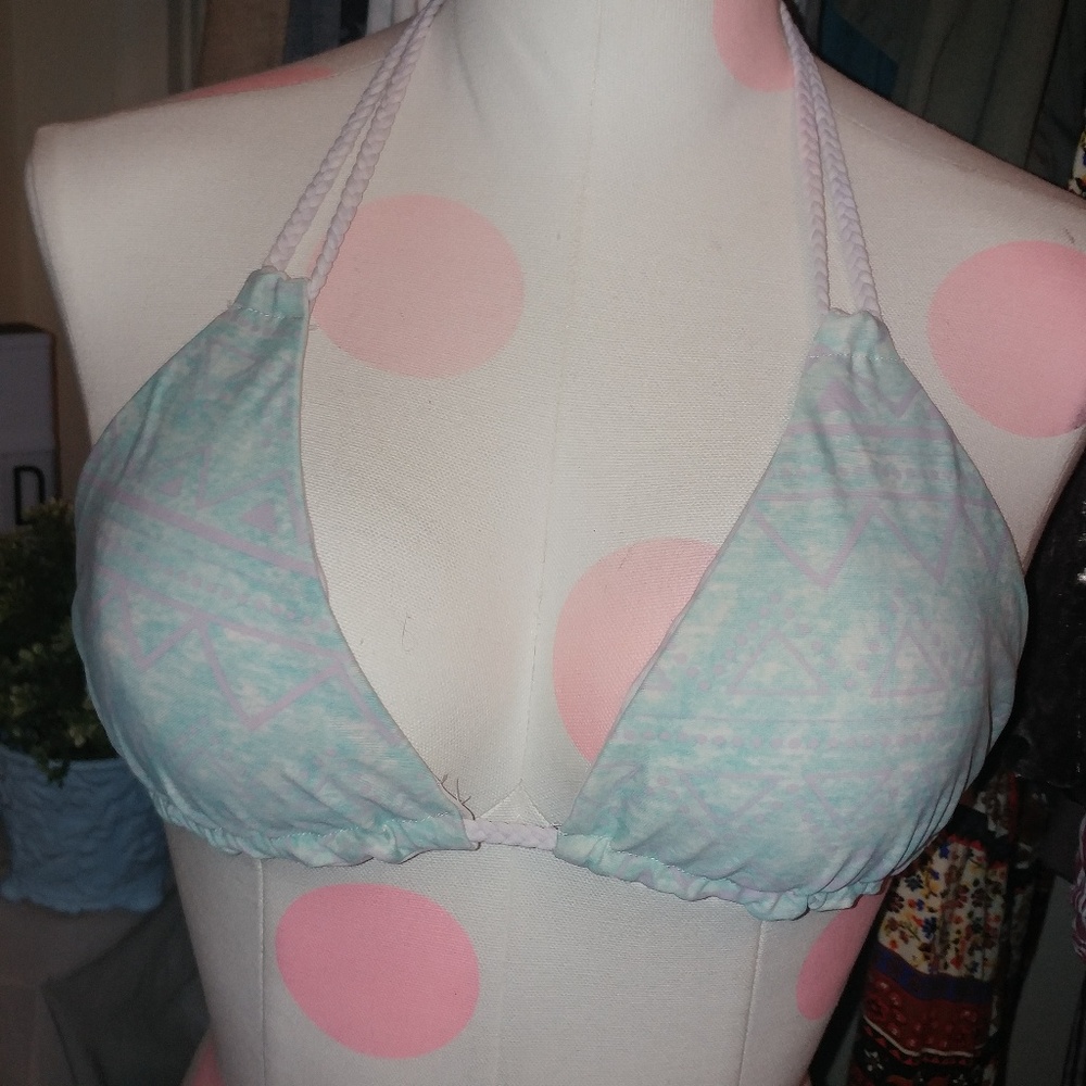 Reversible Double String Mint / Lavender Bikini - image 2